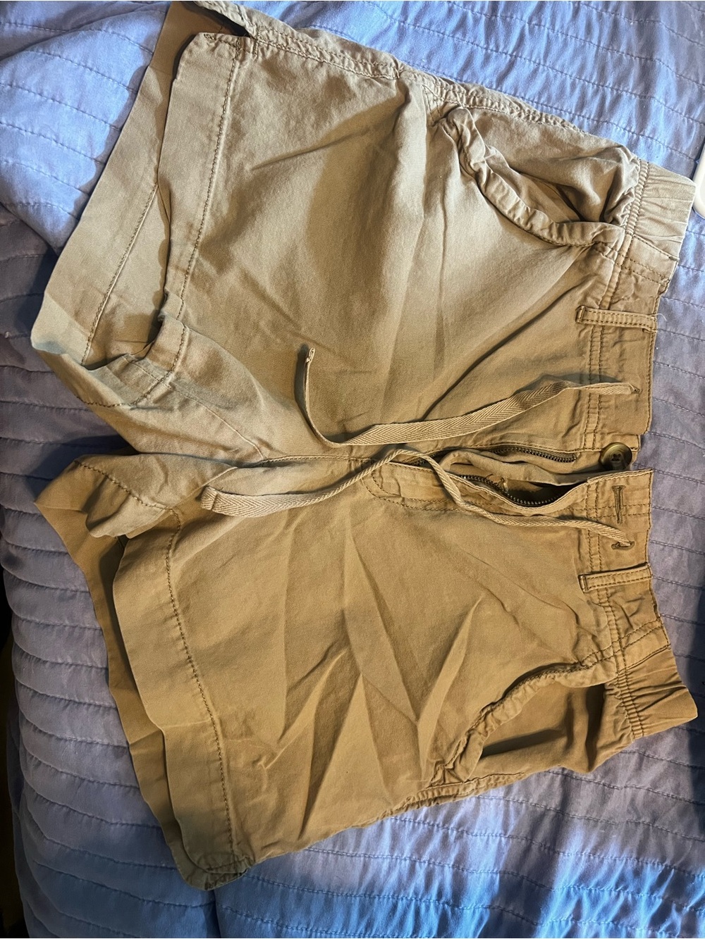 Sonoma Women's Tan Drawstring Athletic Shorts